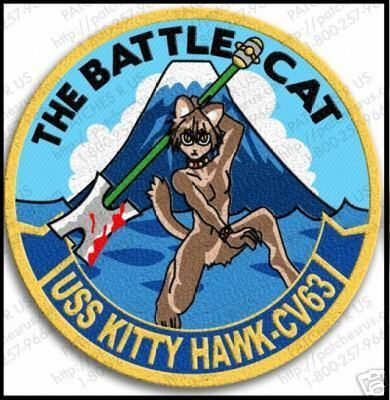 NAVY USS KITTY HAWK CV 63 PATCH INSIGNIA BADGE  