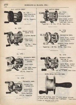 Kalamazoo FISHING REEL Nobby~Trump~Summit Ad circa 1939  