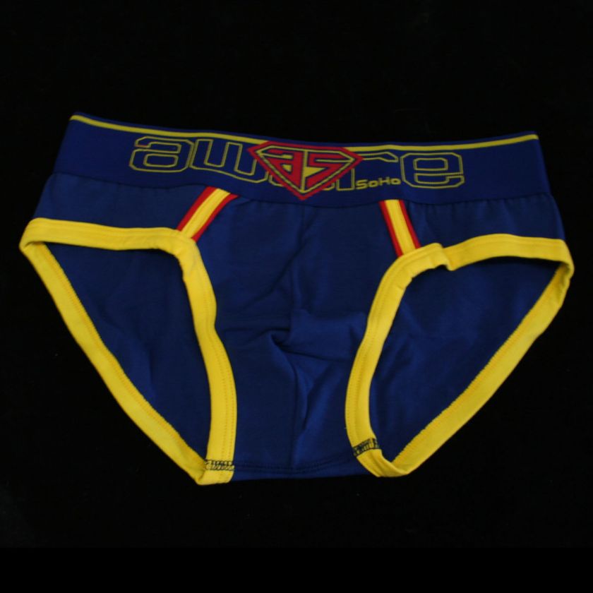 Aware Soho Mens Briefs Under Wear Super Hero Blue  