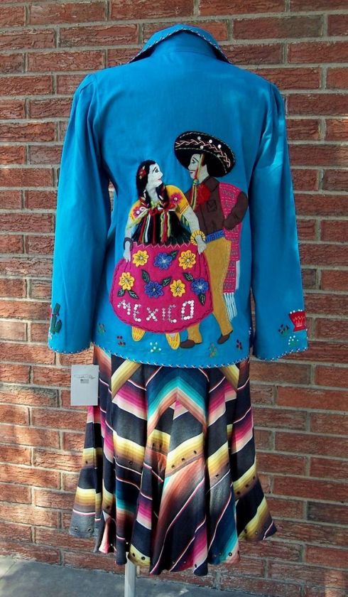 TASHA POLIZZI TIJUANA MEXICO FIESTA HAT DANCE JACKET M  