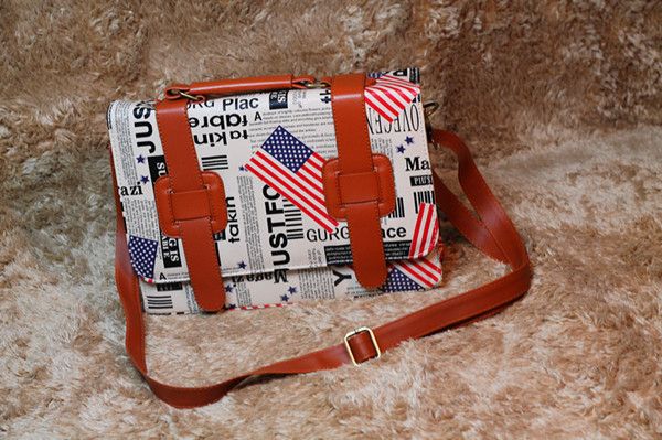   Fashion Womens England flag Faux Leather Tobe Shoulder Bags Handbags