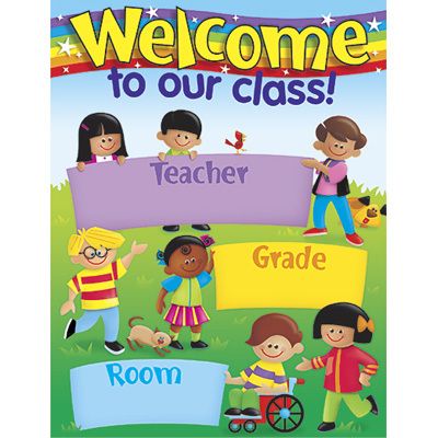 WELCOME TO OUR CLASS Trend Poster Chart NEW  