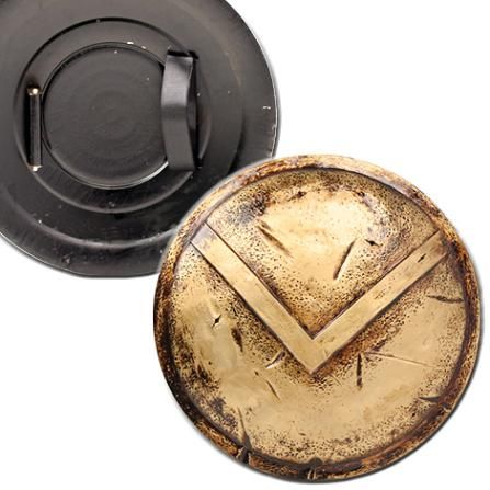 300 King Leonidas Battle Worn Spartan Shield Movie Prop  