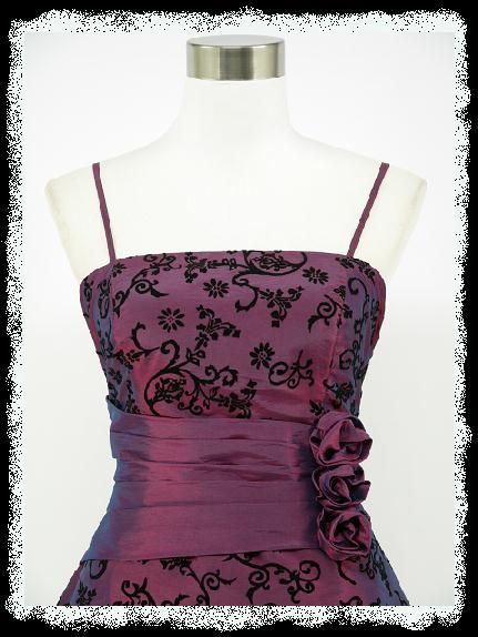 dress190 PURPLE 50s TATTOO FLOCK FLORAL 50s PROM PARTY EVENING DRESS 