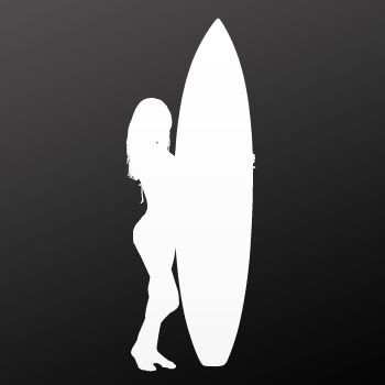 Vinyl Decal Sticker Sexy Surfer Surfboard Surf ZK3X9  