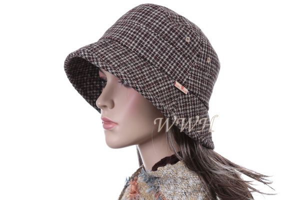 Classic Brown Fashion Lady Bucket Hat Cap bk237b  
