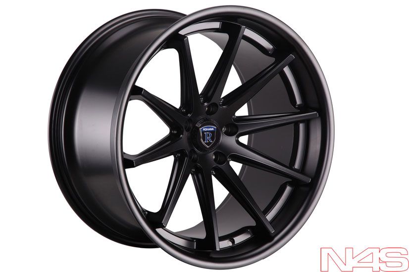 20 LEXUS ISF ROHANA RC10 BLACK CONCAVE STAGGERED WHEELS RIMS  