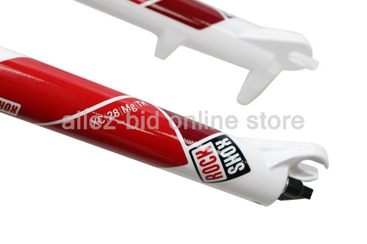 Rock Shox XC/28/Mg/TK Fork, 100mm, Lockout/Rebound   White  