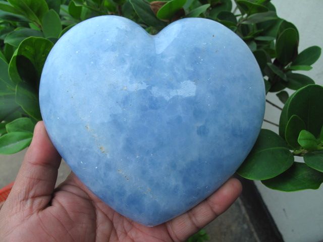 21lb RARE NATURAL pretty CELESTITE QUARTZ CRYSTAL Heart  