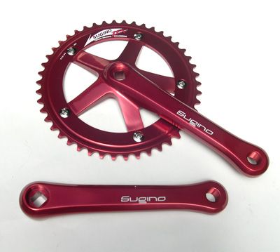 Sugino Crankset 165mm RED 75 Crankarms Zen Chainring NJS Track  