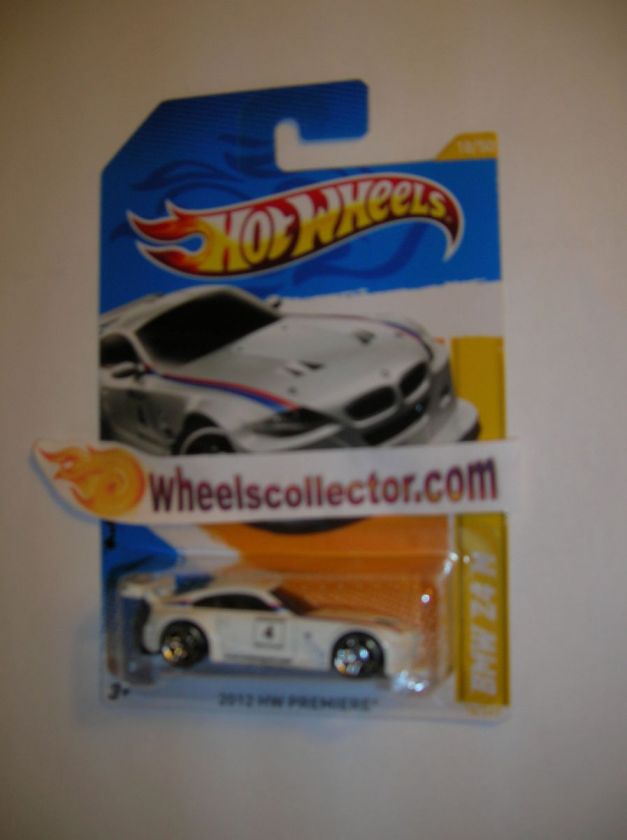 BMW Z4 M White * 2012 Hot Wheels * K Case Premiere 18/50  