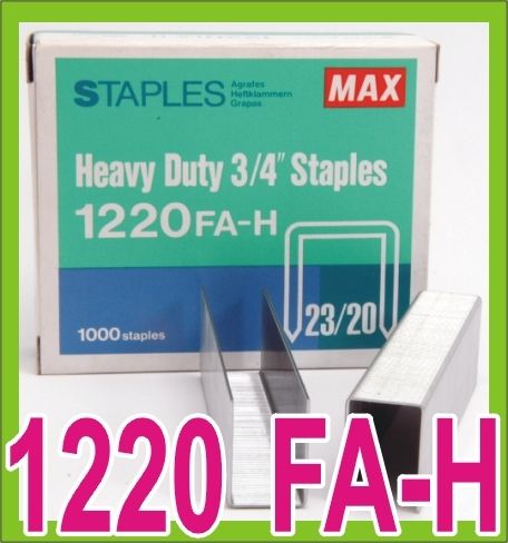 Heavy Stapler Staples 1220 FA H 23/20 3/4 1000 staples  