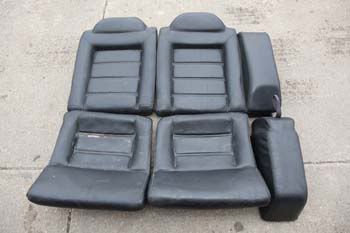 VW VOLKSWAGEN CORRADO G60 FACTORY BLACK LEATHER SEATS FRONT & REAR 