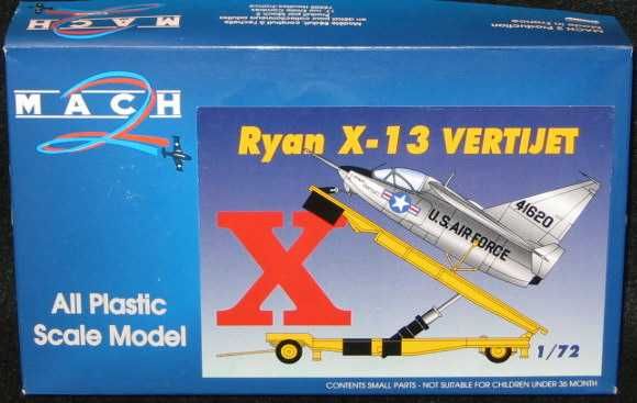 72 Mach 2 RYAN X 13 VERTIJET w/Launch Trailer  