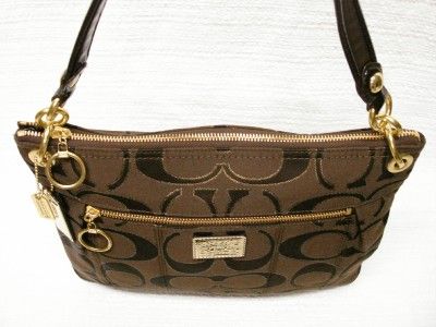   POPPY SIGNATURE LUREX CONVERTIBLE HIPPIE PURSE 18135 DARK BROWN  