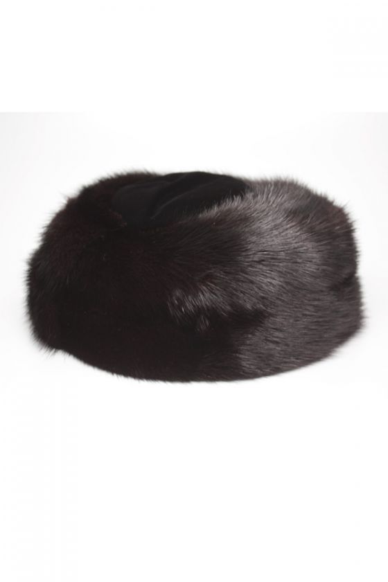 GORGEOUS VTG MINK FUR Pill Box Hat  