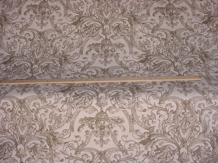 5y RARE SCHUMACHER RINCEAU URN N SCROLL TOILE UPHOLSTERY Fabric  