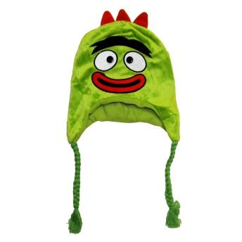   sized laplander hat featuring the face of Brobee from Yo Gabba Gabba