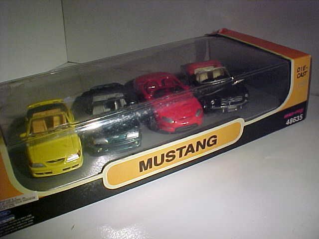 4x Ford Mustang Mach GT Pace Conv. New Ray 1/43 Diecast  