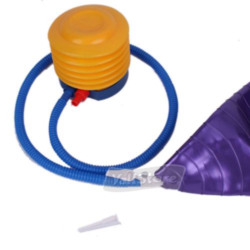 65cm Pilates Excercise Yoga Body Balance Ball Pump Purple  