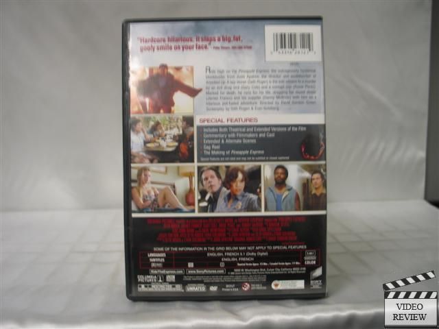 Pineapple Express (DVD, 2009, Unrated/ Single Disc V 043396281196 