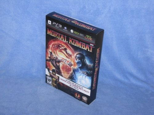 MORTAL KOMBAT DISPLAY BOX XBOX 360 PS3 RARE  