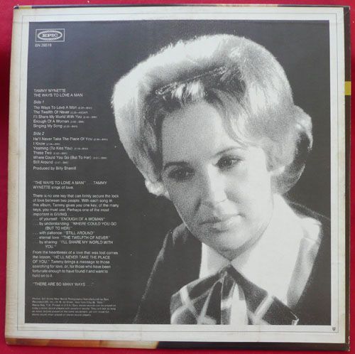 TAMMY WYNETTE ways to love a man LP record vg++  