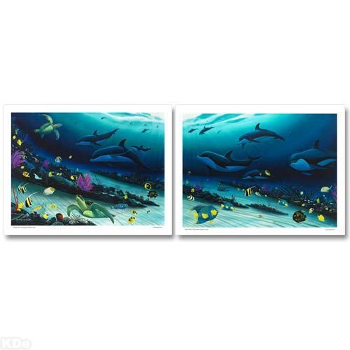 WYLAND RADIANT REEF S/N GICLEE ON CANVAS WITH COA  