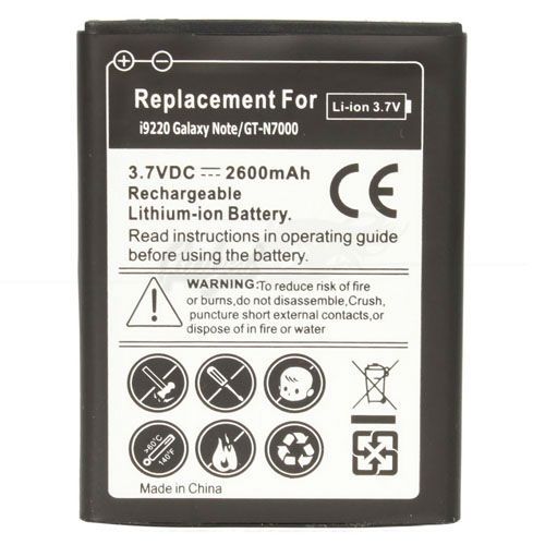 3x 2600mAh Battery +US Dock Charger for SamSung Galaxy Note i9220 