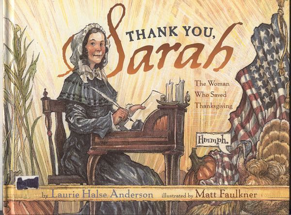 Thank You, Sarah~Laurie Anderson~Hb 2002 1st. 9780689847875  