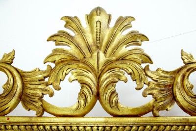 MASSIVE BAROQUE STYLE CARVED WOOD MIRROR  