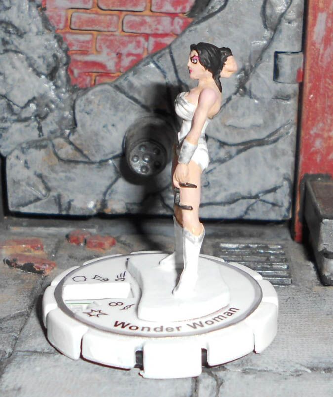 CUSTOM Heroclix DC WONDER WOMAN White Lantern Figure U  