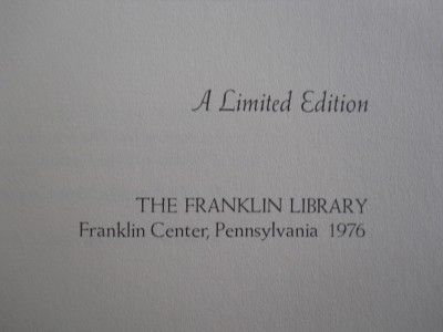 Franklin Library Walden or Life in the Woods Leather Binded Gold Edge 