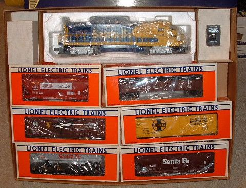 Lionel NOS in box 6 11713 Santa Fe Dash 8 40B Set  