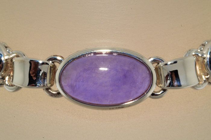 13.00CT PURPLE JADE & RUBELLITE BRACELET GORGEOUS  