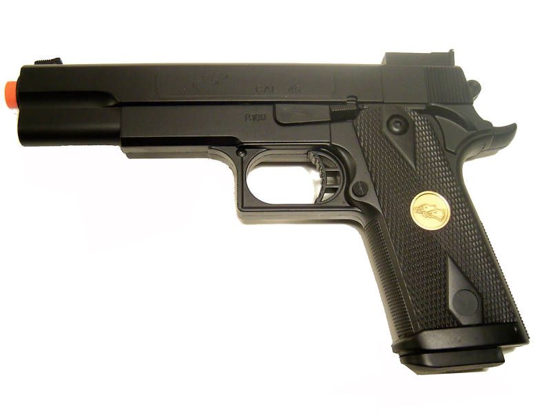 Large 10 .45cal Style AIRSOFT PISTOL GUN w/100 BBs  