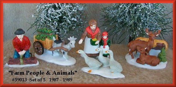 Farm People & Animals Dept. 56 Dickens Village D56 DV  