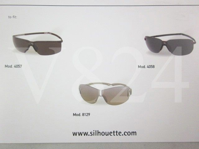   Eyeglasses SILHOUETTE PRO Clip On Fit 4057 4058 8129, 5085 6050  