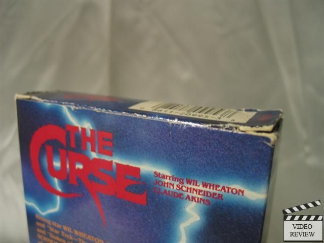 The Curse VHS Wil Wheaton, John Schneider, Claude Akins 086112099538 