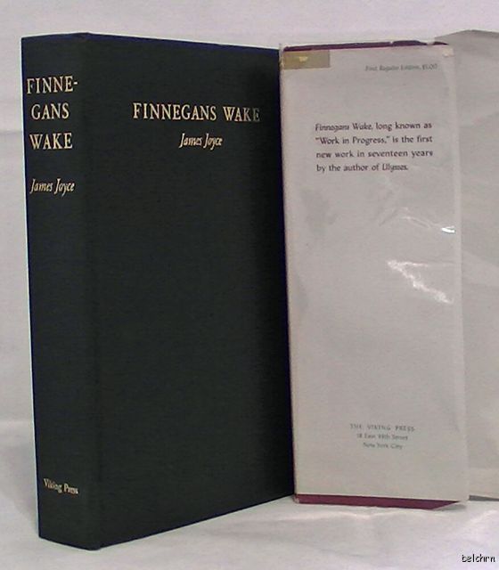 Finnegans Wake   James Joyce   1st/1st US   1939   Classic   Ships 