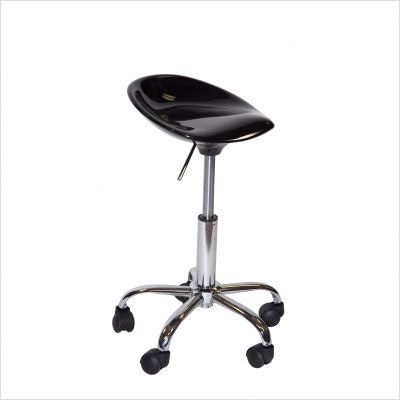 Martin Universal Design Premier Black Contour Stool with Casters 91 