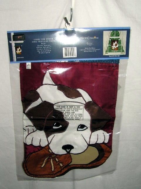 GARDEN FLAG FOR dog puppy LOVERS CUTE FLAGS NEW 11.5x18  