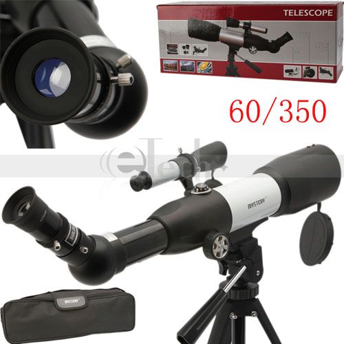 Professional 350/60mm Monocular Astronomical Telescope White And Black 