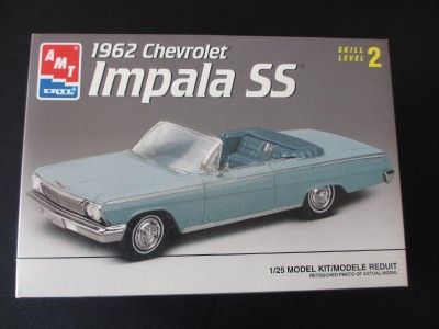 AMT Ertl 1962 Chevrolet Impala Super Sport Plastic Model Car Kit 1/25 