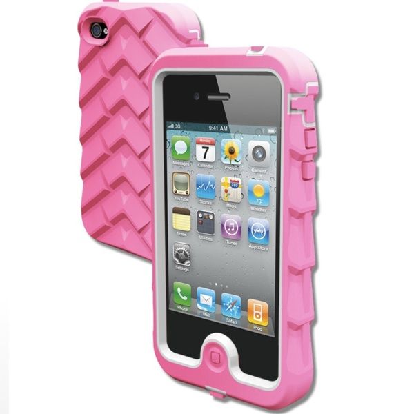 Gumdrop Drop Tech Series iPhone 4 & 4S Case PINK/WHITE NEWEST VERSION 