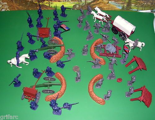 Civil War Set w/C Wagon Siege Mortar Bunkers Cannon ect  