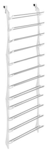 Whitmor Over The Door Shoe Rack   White   36 Pair 038861050384  