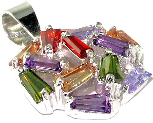 Latest collection Awesome Multicolor topaz .925 SILVER Pendant 0.8 