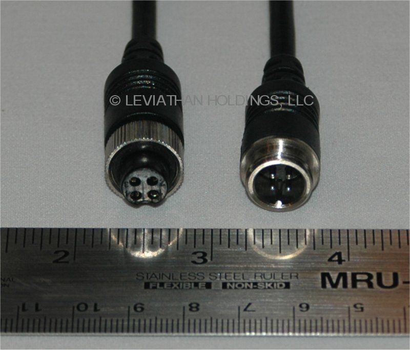 use standard 4 pin DIN connectors or RCA connectors