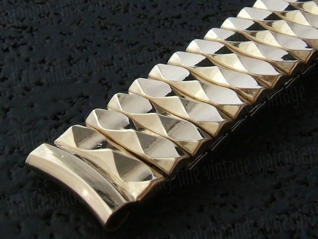 NOS 5/8 Finesse USA Gold gf 1950s Vintage Watch Band  